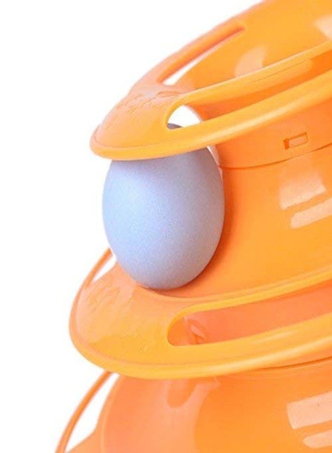 Sage Square Cat's 3 Layers Tower Pet Intelligence Crazy Play Tray Toys Interactive Toy - Image 2